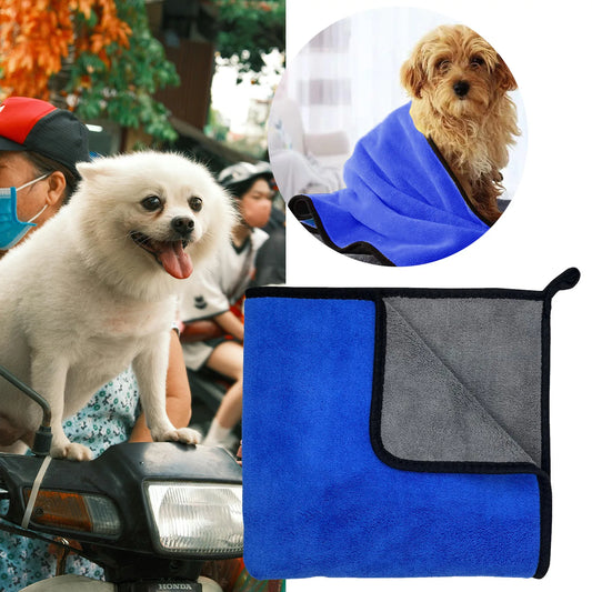 1pc 60*30cm Soft Pet Towel Quick-Absorbent Dog Bath Towel Pet Bathrobe to Keep Your Pet’S Fur Dry Quickly Absorbent Blanket