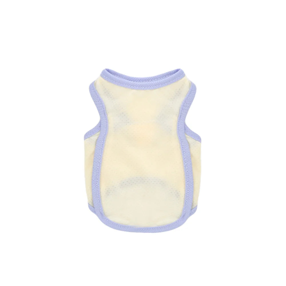 Dog Cool Summer Vest Cool Clothes Breathable Cooling Pet Ice Silk Solid Color Vest Cat and Dog Universal